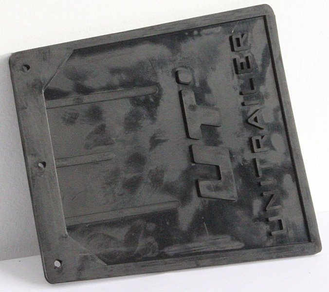 UNITRAILER λαστιχένιο λασπωτήρα, κάλυμμα φτερού, 187/205mm