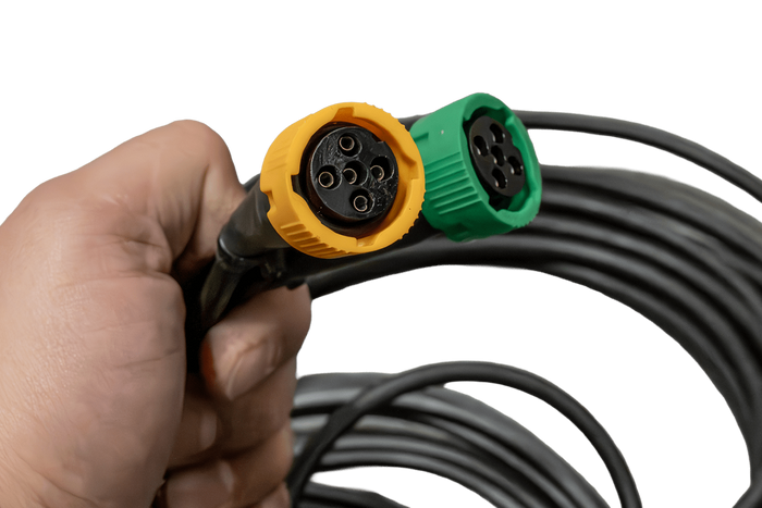 PLUG MANTES ηλεκτρική εγκατάσταση καλωδίωση ρυμούλκησης 5,2m 13PIN βύσμα 2x5PIN ξιφολόγχες