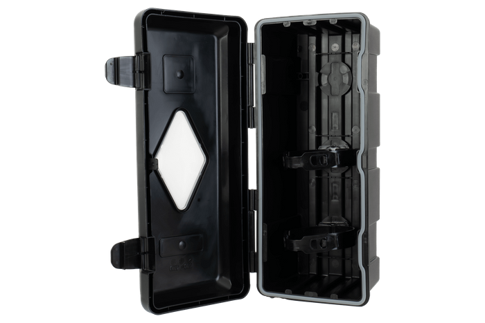 Κουτί πυροσβεστήρα 9kg DAKEN 82010 ADAMANT 671x310x247mm μαύρο