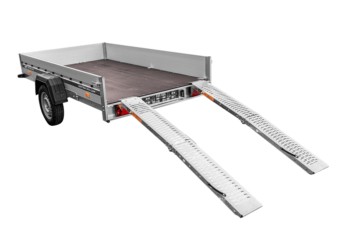 Najazdy składane UNITRAILER ALR004B rampy najazdowe stalowe do przyczepy lawety 190cm 400kg