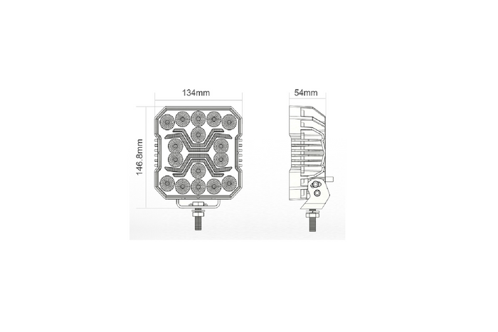 Ανακλαστήρας λάμπας εργασίας LED KAMAR X-SPIDER L0194 16xLED 4200lm