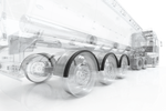 Διπλό φτερό για τρέιλερ 15-16" DOMAR DK7115, μεταλλικό θόλο τροχού 880/400mm με λαστιχένια άκρη