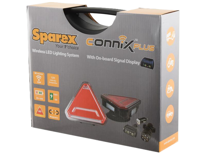 SPAREX CONNIX PLUS S.162710 πίσω φώτα LED 6 λειτουργιών αριστερά+δεξιά, ασύρματο, μαγνητικό