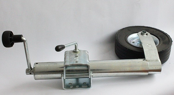 Τροχός τζόκεϊ με σφιγκτήρα WINTERHOFF ST60-255SB+KLE60 250kg 60mm 525-755mm