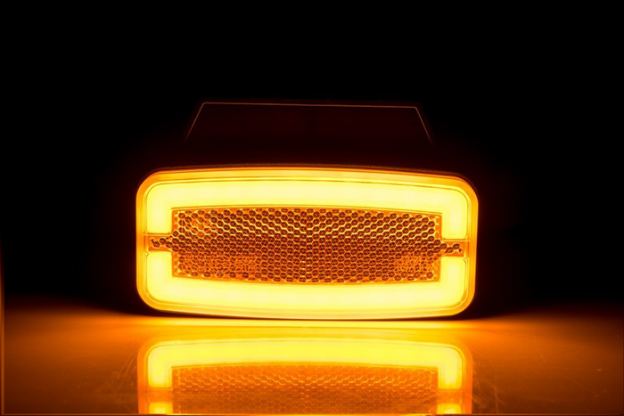 Φανός σήμανσης LED HORPOL LD 2765, πορτοκαλί, γενικής χρήσης, με βάση