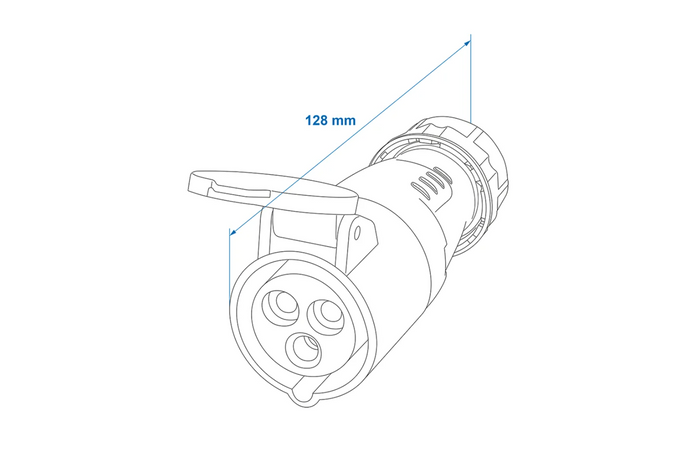 Εξωτερική πρίζα CEE 16A 230V ProPlus 373502 με αφαιρούμενο περίβλημα