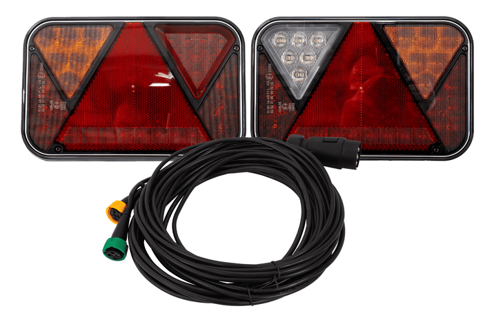 Πίσω φώτα FRISTOM FT-270 LED CANBUS + πλεξούδα MANTES 7m 7-PIN