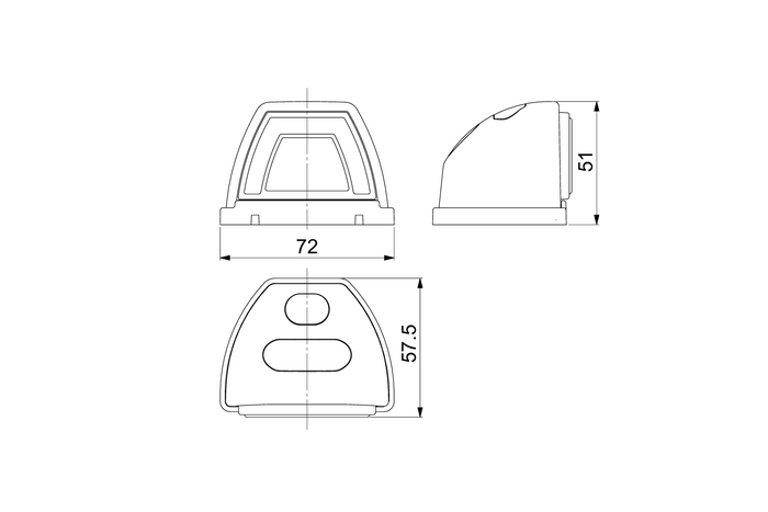 HORPOL LZD 3089 Πίσω φανός LED 2 λειτουργιών γενικής χρήσης