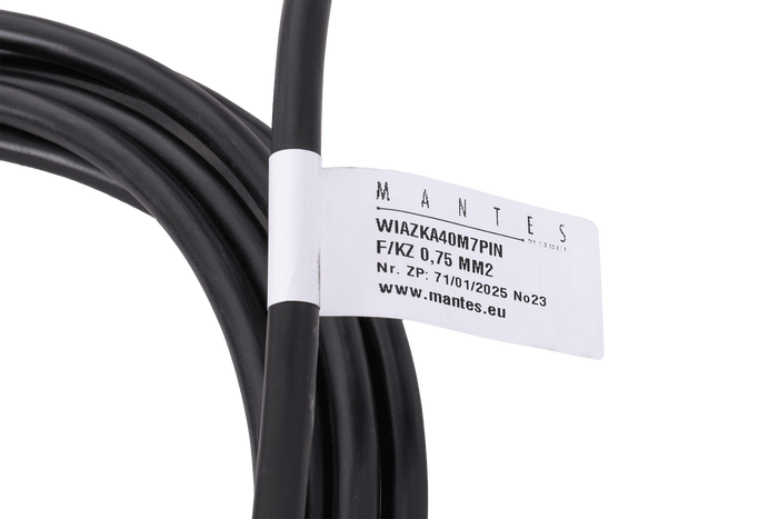 MANTES ηλεκτρική καλωδίωση ρυμουλκούμενου 4m 7PIN βύσμα 6.3 ακροδεκτών