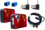 Σετ φώτων: Πίσω φώτα DOBPLAST DPT35 + πλευρικά φώτα σήμανσης ASPÖCK FLEXIPOINT I + καλωδίωση MANTES 4,5m 7PIN