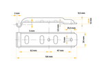 Βάση πλευρικού κοτσαδόρου UNITRAILER Z-02/BVG 10-B για πλευρικό κοτσαδόρο ρυμουλκούμενου