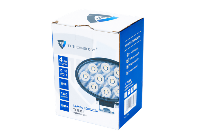 Ανακλαστήρας λάμπας εργασίας LED TT TECHNOLOGY TT.13321 40xLED 3200lm οβάλ