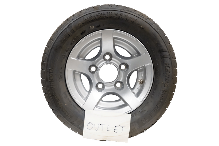 OUTLET Ενισχυμένος τροχός για τρέιλερ KENDA TIRE 195/55 R10C 98/96N ALU RIM STARCO 6Jx10"H2 5x112 ET:-4