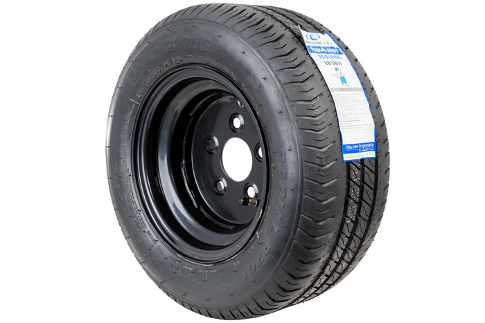 OUTLET Ενισχυμένος τροχός για τρέιλερ LINGLONG TIRE 195/55 R10C 98/96N UNITRAILER RIM μαύρο 6Jx10&quot; 5x112 ET:-4