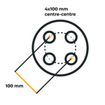 Πλήρης τροχός ΕΛΑΣΤΙΚΟ LINGLONG 165/70 R13 79N RIM UNITRAILER 4Jx13"H2 4x100 ET:30