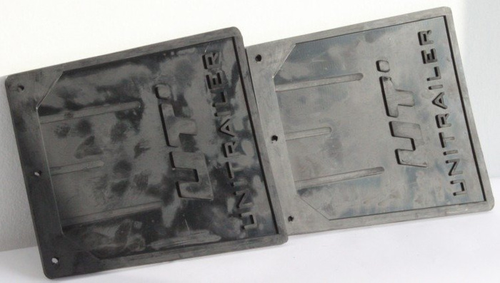 Σετ UNITRAILER λαστιχένια πτερύγια λάσπης, καλύμματα φτερών 187/205mm