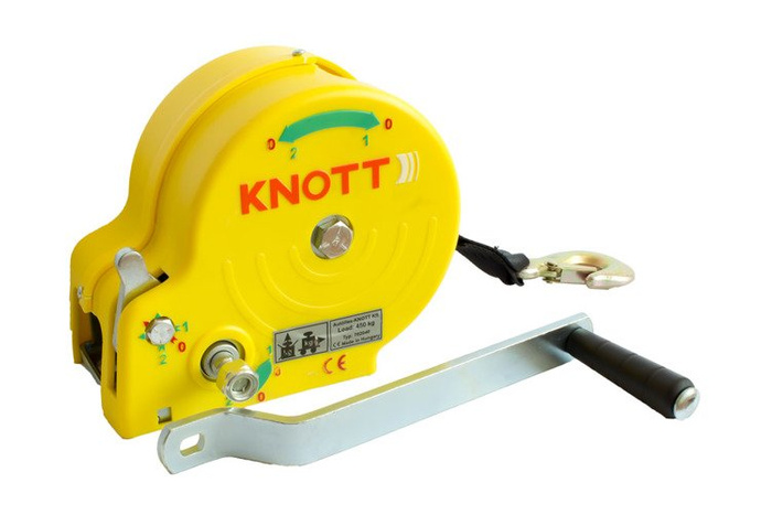 Βαρούλκο 450 KG με ζώνη KNOTT, κίτρινο περίβλημα