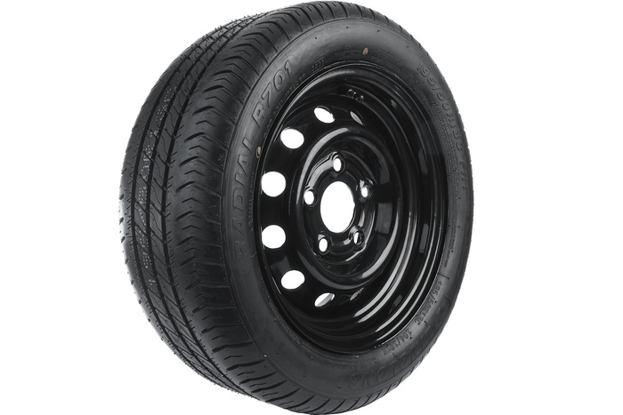 Ενισχυμένος τροχός για τρέιλερ LINGLONG TIRE 195/50 R13C 104/101N UNITRAILER RIM μαύρο 5.5Jx13"H2 5x112 ET:30