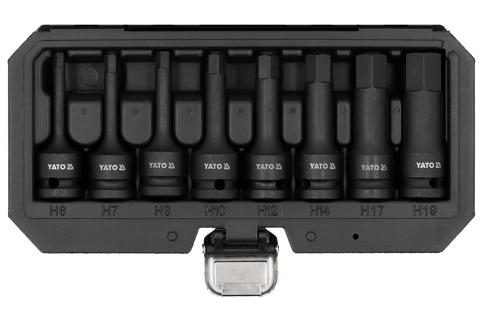 YATO YT-1066 κλειδιά κρούσης εξάγωνα με καρυδάκια 6-19mm 8 τεμάχια.