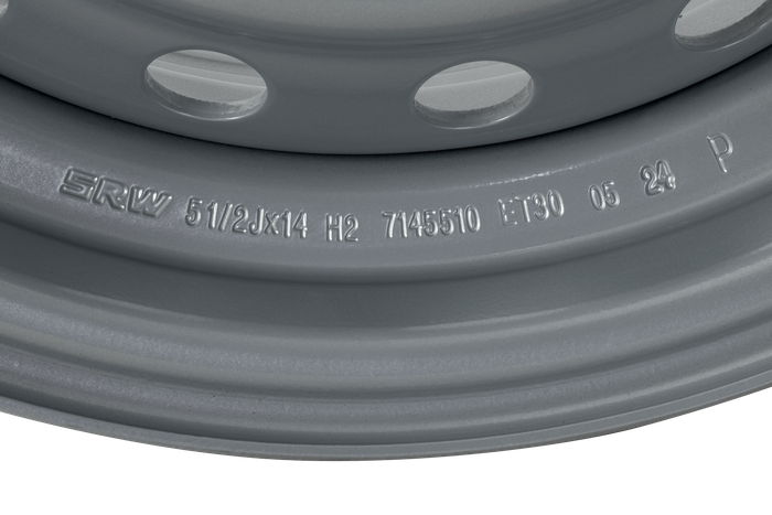 Χαλύβδινη ζάντα για ρυμουλκούμενο UNITRAILER 5.5Jx14"H2 5x112 ET:30