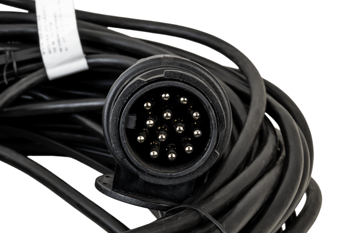 Ηλεκτρολογική εγκατάσταση MANTES, ζώνη ρυμουλκούμενου ρυμουλκούμενου, 10 m, βύσμα 13 PIN, ξιφολόγχες 2x 8 PIN