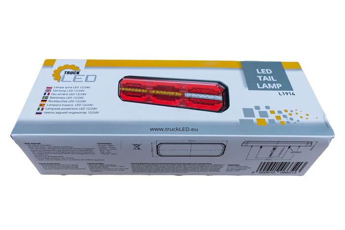 TruckLED L1914 LED NeoN πίσω φωτιστικό LED, 6 λειτουργιών, γενικής χρήσης