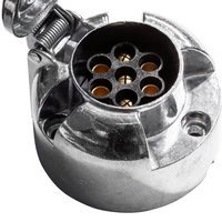 Πρίζα KAMAR 7 επαφών για κοτσαδόρο τρέιλερ, μεταλλική