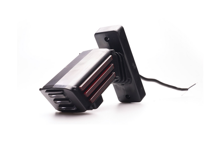 WAŚ 2550L W297.3.1 Φακός SPOT LED αριστερά σε κοντό βραχίονα