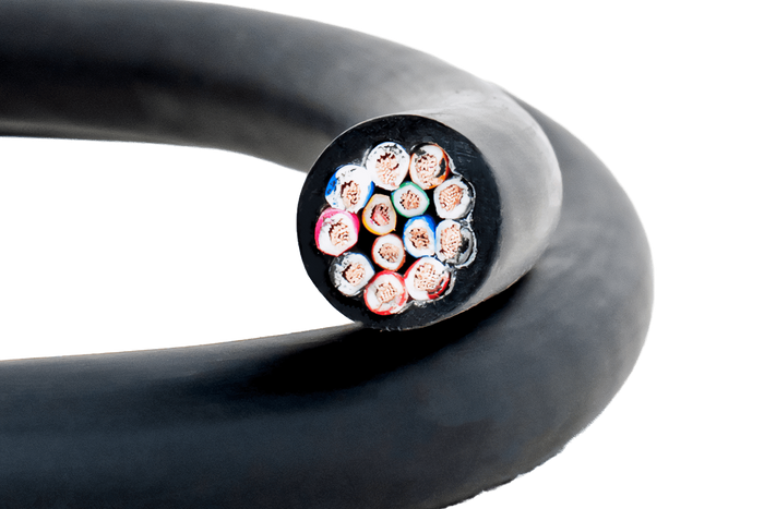 Ηλεκτρικό καλώδιο HYBSZ YLY-S 8x0,75+5x1,5 δεκατριών πυρήνων - 1m