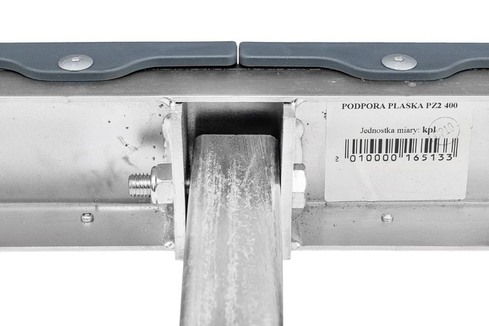 Επίπεδη διπλή στήριξη γκρι - PZ2 H=400 mm