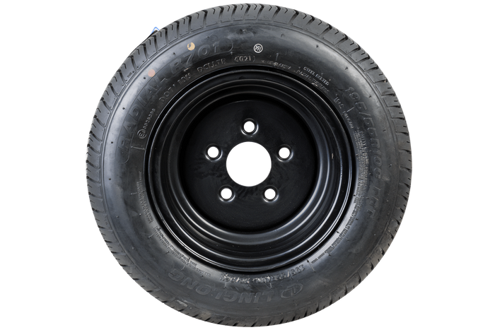 OUTLET Ενισχυμένος τροχός για τρέιλερ LINGLONG TIRE 195/55 R10C 98/96N UNITRAILER RIM μαύρο 6Jx10" 5x112 ET:-4