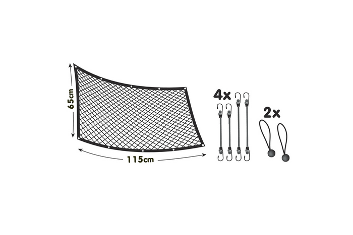 Διαχωριστικό σκύλου LAMPA PET-2 με πλέγμα που στερεώνεται στα μπροστινά καθίσματα 115x65cm