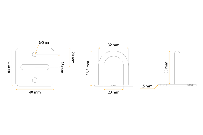 Λαβή σανίδας για στερέωση του μουσαμά του τρέιλερ