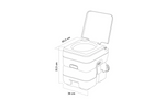 ProPlus 370415CR Φορητή Τουαλέτα Κάμπινγκ Γκρι 10L/10L