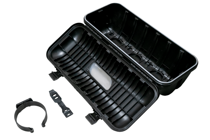 OUTLET Κουτί πυροσβεστήρα 9/12kg DAKEN 82511 STRIKE 707x322x239mm μαύρο