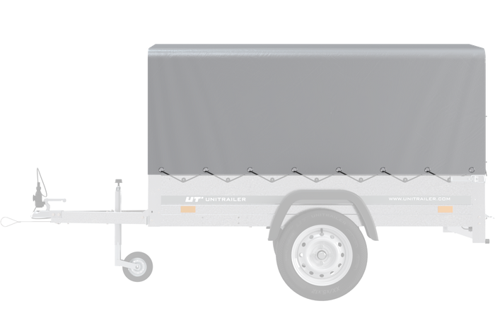 Κάλυμμα πλαισίου h-800 UNITRAILER μουσαμάς για τρέιλερ 200x106cm GARDEN 200 KIPP