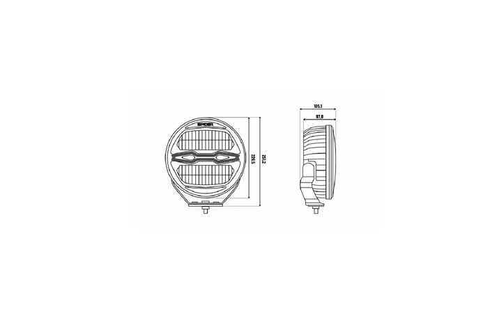 Λάμπα εργασίας LED ανακλαστήρας KAMAR X-SPIDER NINJA L3442 78xLED 100W