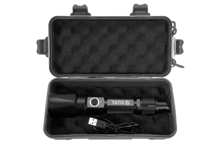 YATO YT-085609 Πολυλειτουργικός φακός LED 900lm, power bank, ανοιχτήρι μπουκαλιών, σφυρί έκτακτης ανάγκης