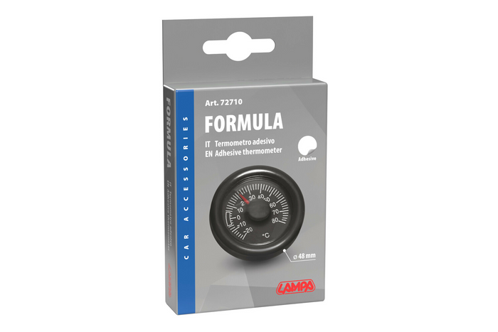 Εσωτερικό αναλογικό θερμόμετρο LAMPA 72710 αυτοκόλλητο διαμέτρου 48mm