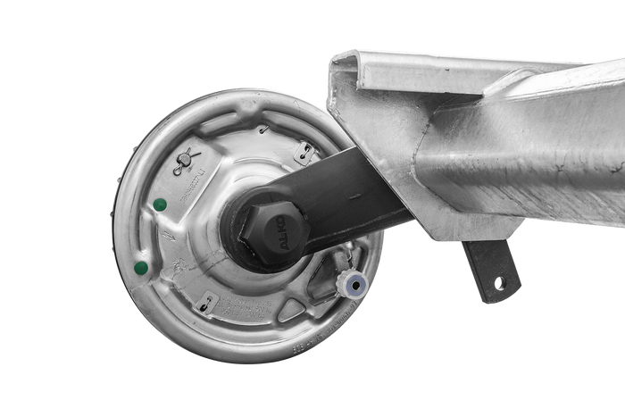 AL-KO EURO άξονας φρένων για ρυμουλκούμενο / ρυμουλκούμενο 1800kg 1400mm 1900mm 5x112