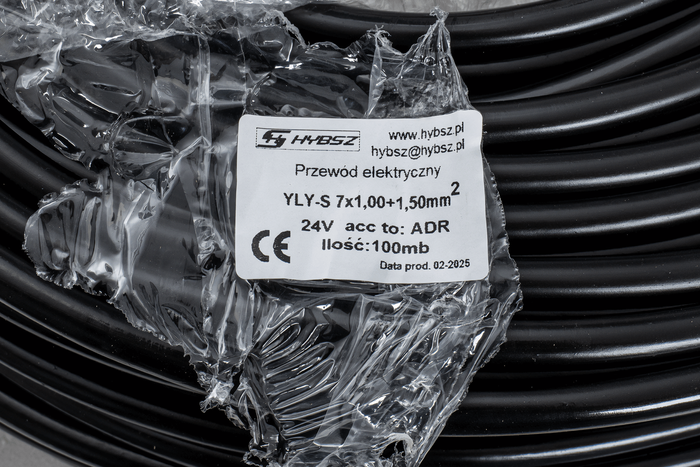 Ηλεκτρικό καλώδιο HYBSZ YLY-S 7x1+1x1.5 οκταπύρηνο - 1m