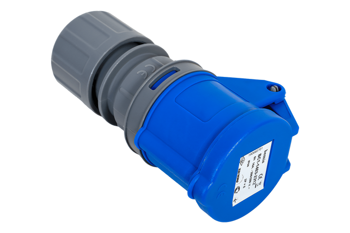 MANTES ηλεκτρική πρίζα 2P+Z, φορητή πρίζα 16A 230V με πτερύγιο