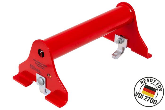 Κλείδωμα τροχού PRAMAR Radstopper VDI 2700 κόκκινο - ρυθμιζόμενο, γενικής χρήσης