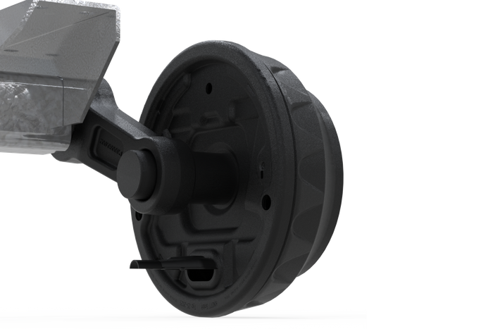 KNOTT VGB18 άξονας φρένων για ρυμουλκούμενο / ρυμουλκούμενο 1800kg 1140/1248mm 1700mm 5x112