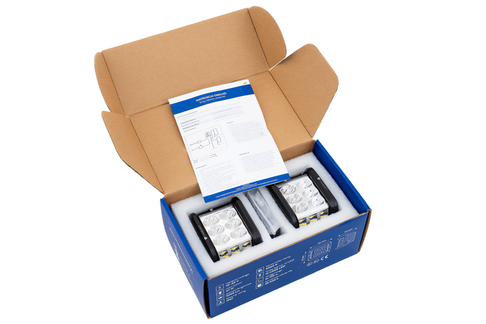 Σετ δύο λαμπτήρων εργασίας LED, ανακλαστήρας TT TECHNOLOGY TT.13209 12xLED 2200lm