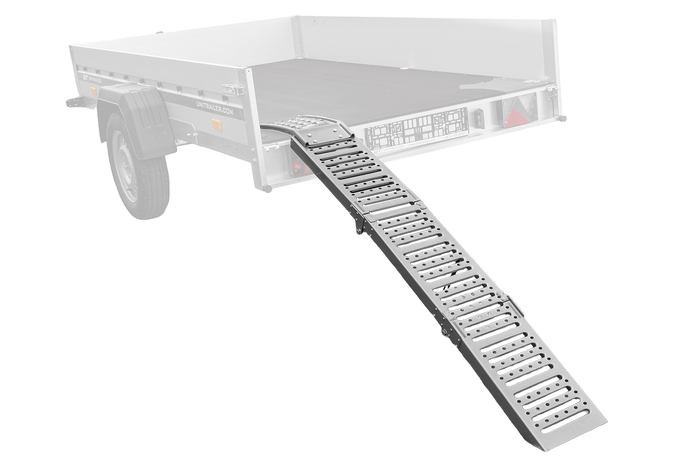 UNITRAILER ALR005 πτυσσόμενη ράμπα χάλυβα drive-on ράμπα για ρυμουλκούμενο 200cm 250kg
