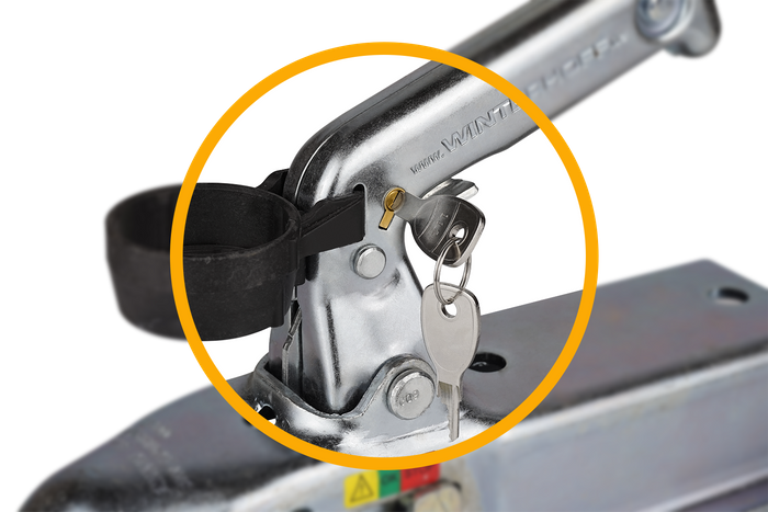 Κλειδώστε το ένθετο που ασφαλίζει τον σύνδεσμο Unitrailer