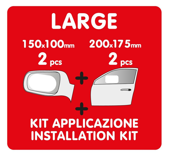 CLEAR-VIEW ΜΕΓΑΛΟ κάλυμμα βροχής για καθρέφτες και παράθυρα