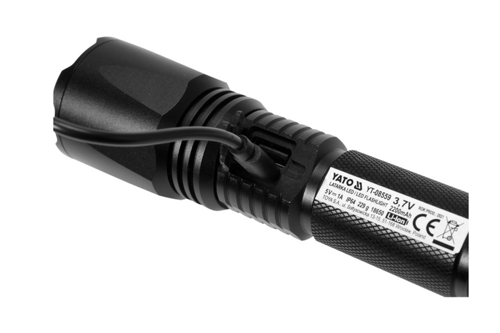 YATO YT-085609 Πολυλειτουργικός φακός LED 900lm, power bank, ανοιχτήρι μπουκαλιών, σφυρί έκτακτης ανάγκης