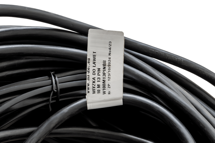 Ηλεκτρολογική εγκατάσταση MANTES, ζώνη ρυμουλκούμενου ρυμουλκούμενου, 10 m, βύσμα 13 PIN, ξιφολόγχες 2x 8 PIN